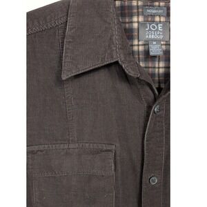 JOE Joseph Abboud Mens Modern Fit Corduroy Button Down Shirt Size M Brown‎